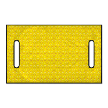 Yellow Plastic Building Blocks Print Golf Cart Seat Cover