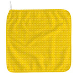 Yellow Plastic Building Blocks Print Hand Towel