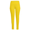 Yellow Plastic Building Blocks Print High-Waisted Pocket Leggings