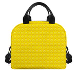 Yellow Plastic Building Blocks Print Insulated Lunch Bag