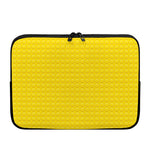 Yellow Plastic Building Blocks Print Laptop Sleeve