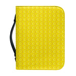 Yellow Plastic Building Blocks Print Leather Bible Cover