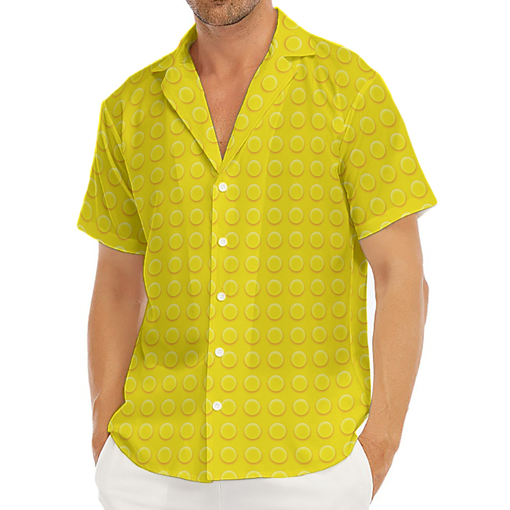 Yellow Plastic Building Blocks Print Men's Deep V-Neck Shirt