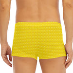 Yellow Plastic Building Blocks Print Men's Short Boxer Briefs