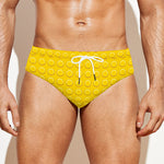 Yellow Plastic Building Blocks Print Men's Swim Briefs