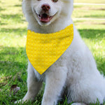 Yellow Plastic Building Blocks Print Over The Collar Dog Bandana
