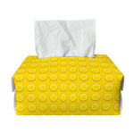 Yellow Plastic Building Blocks Print Rectangle Tissue Box Cover