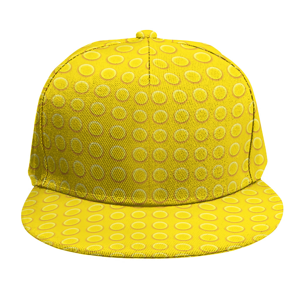 Yellow Plastic Building Blocks Print Snapback Cap