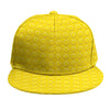 Yellow Plastic Building Blocks Print Snapback Cap