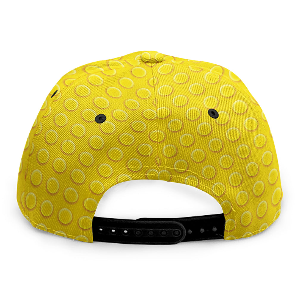 Yellow Plastic Building Blocks Print Snapback Cap