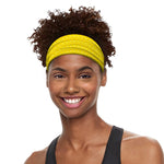 Yellow Plastic Building Blocks Print Sports Headband