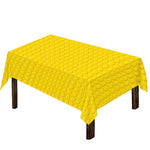 Yellow Plastic Building Blocks Print Tablecloth