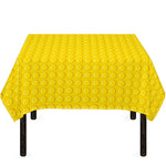 Yellow Plastic Building Blocks Print Tablecloth