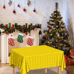 Yellow Plastic Building Blocks Print Tablecloth