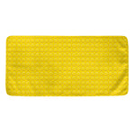 Yellow Plastic Building Blocks Print Towel