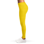 Yellow Plastic Building Blocks Print Women's Leggings