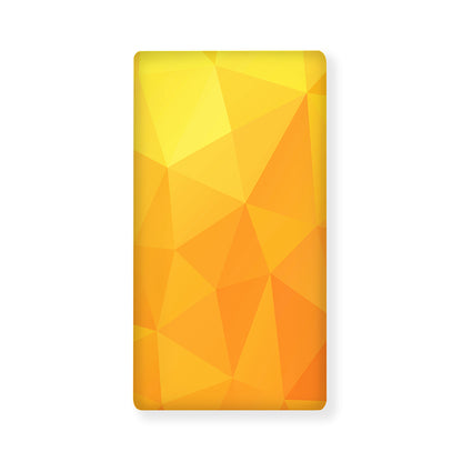 Yellow Polygonal Geometric Print Baby Crib Sheet