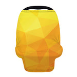 Yellow Polygonal Geometric Print Baby Seat Cover