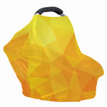 Yellow Polygonal Geometric Print Baby Seat Cover