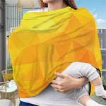 Yellow Polygonal Geometric Print Baby Seat Cover