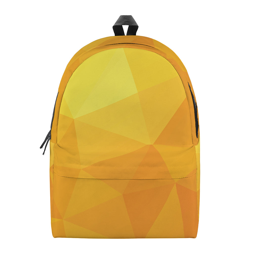 Yellow Polygonal Geometric Print Backpack