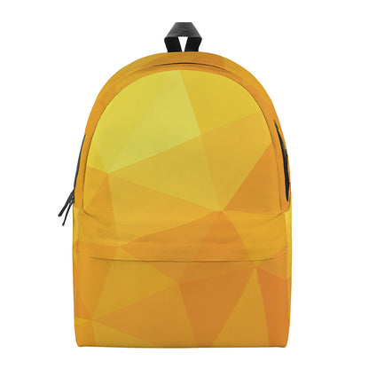 Yellow Polygonal Geometric Print Backpack