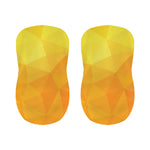 Yellow Polygonal Geometric Print Bar Stool Covers