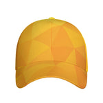 Yellow Polygonal Geometric Print Baseball Cap