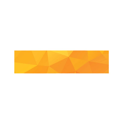 Yellow Polygonal Geometric Print Bed Runner