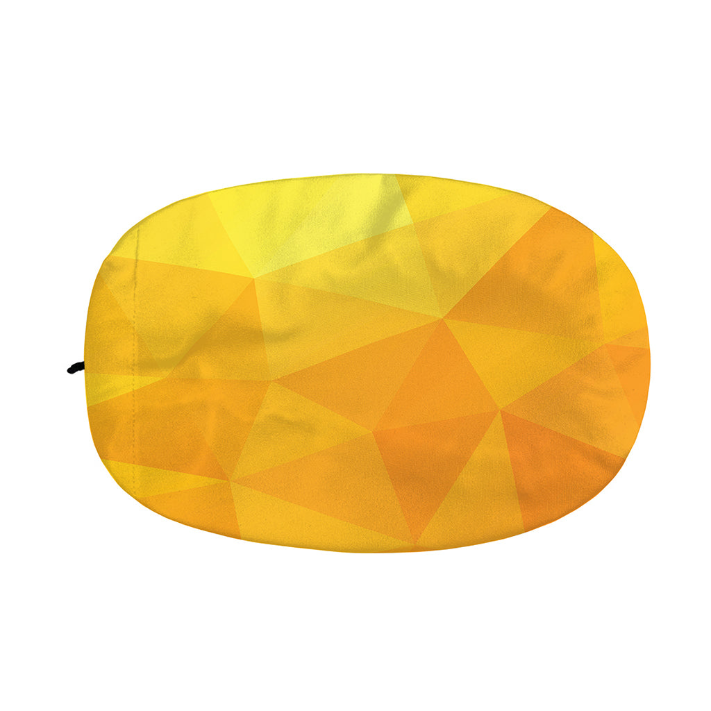 Yellow Polygonal Geometric Print Car Side Mirror Covers