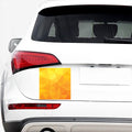 Yellow Polygonal Geometric Print Car Sticker