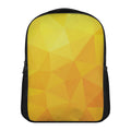 Yellow Polygonal Geometric Print Casual Backpack