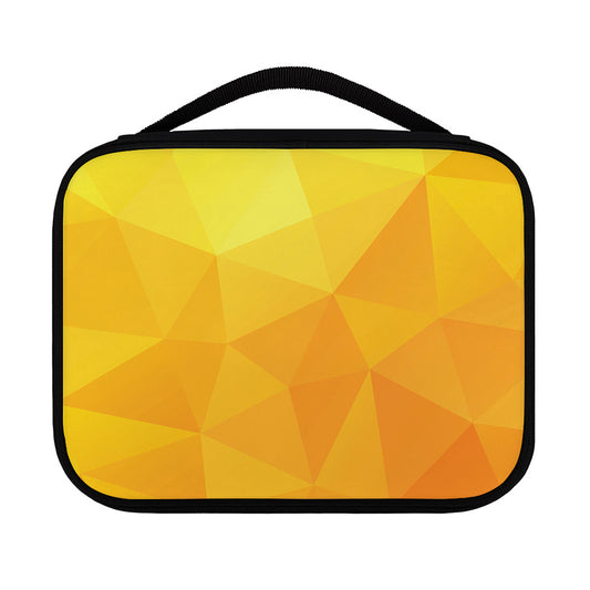 Yellow Polygonal Geometric Print Classic Bible Case