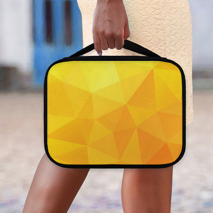 Yellow Polygonal Geometric Print Classic Bible Case