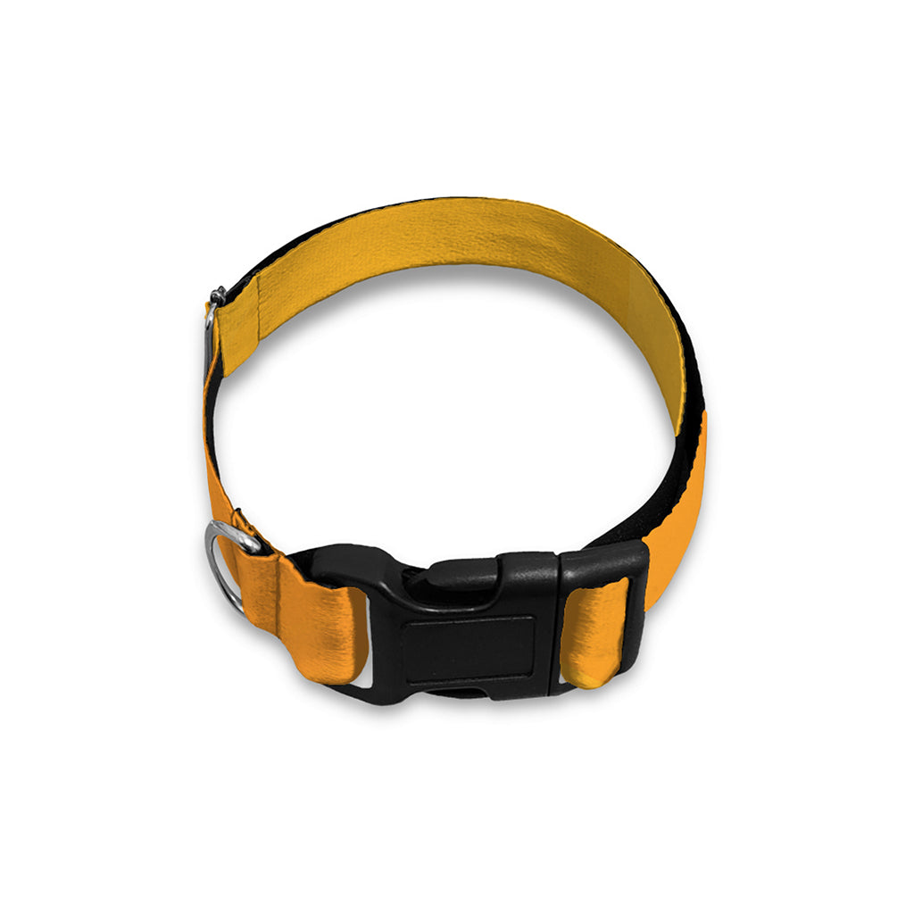 Yellow Polygonal Geometric Print Dog Collar