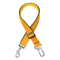 Yellow Polygonal Geometric Print Dog Seat Belt
