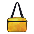 Yellow Polygonal Geometric Print Double Strap Bible Bag