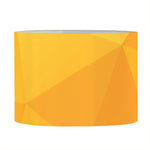Yellow Polygonal Geometric Print Drum Lamp Shade