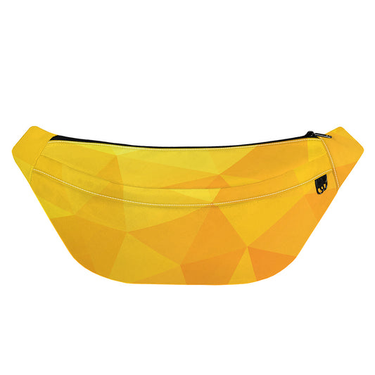 Yellow Polygonal Geometric Print Fanny Pack