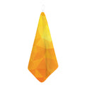 Yellow Polygonal Geometric Print Hand Towel