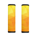 Yellow Polygonal Geometric Print Handle Covers