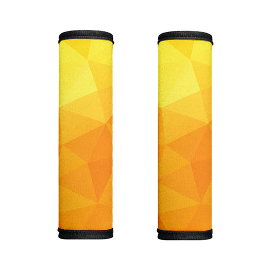 Yellow Polygonal Geometric Print Handle Covers