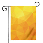 Yellow Polygonal Geometric Print House Flag
