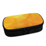 Yellow Polygonal Geometric Print Insulin Cooler Travel Case