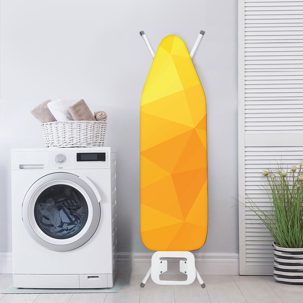 Yellow Polygonal Geometric Print Ironing Board Cover