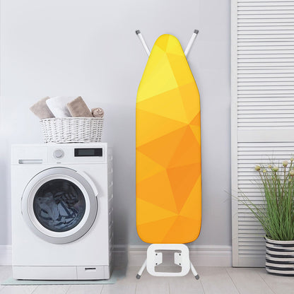 Yellow Polygonal Geometric Print Ironing Board Cover