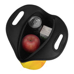 Yellow Polygonal Geometric Print Neoprene Lunch Bag