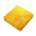 Yellow Polygonal Geometric Print Outdoor Seat Cushion Cover