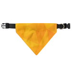Yellow Polygonal Geometric Print Over The Collar Dog Bandana