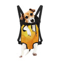 Yellow Polygonal Geometric Print Pet Carrier Backpack